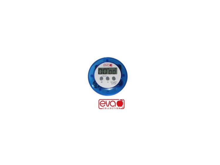 EVA COLLECTION TIMER DIGITALE BLU E BIANCO 6,6X6,6 CM