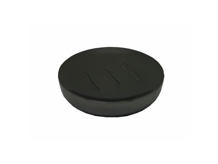 PORTASAPONE PORTOFINO IN ACCIAIO INOX E NERO 11,5 CM 
