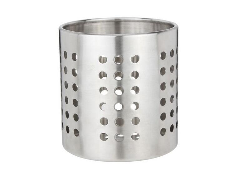 EVA SCOLAPOSATE IN ACCIAIO INOX FORATO 12 CM H 12 CM