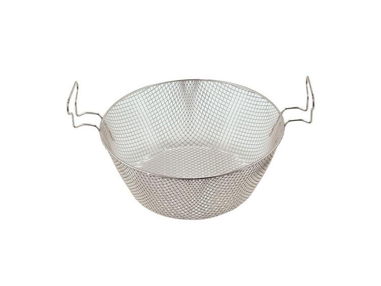 STAR CESTELLO FRIGGITRICE RICAMBIO ACCIAIO INOX TONDA BORDI DRITTI SENZA COPERCHIO 2 MANICI 52 CM