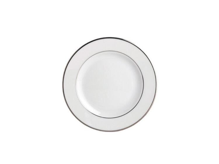 CLEAR PIATTO PANE CM.15 FILO PLATINO 