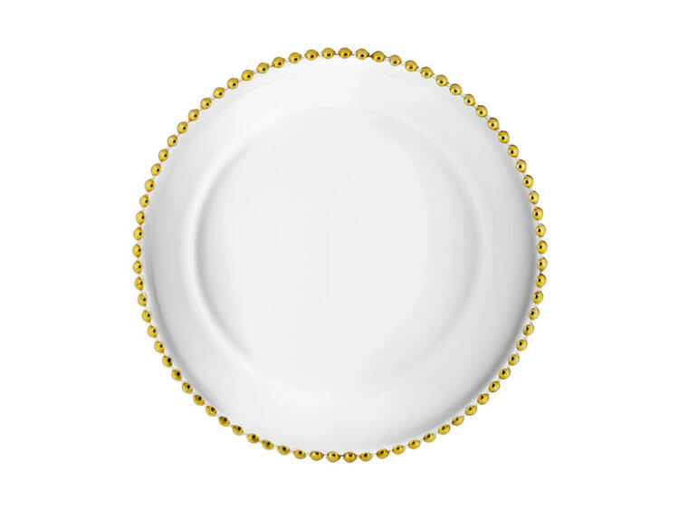 CLEAR SEGNAPOSTO TONDO CM.32 PEARL 