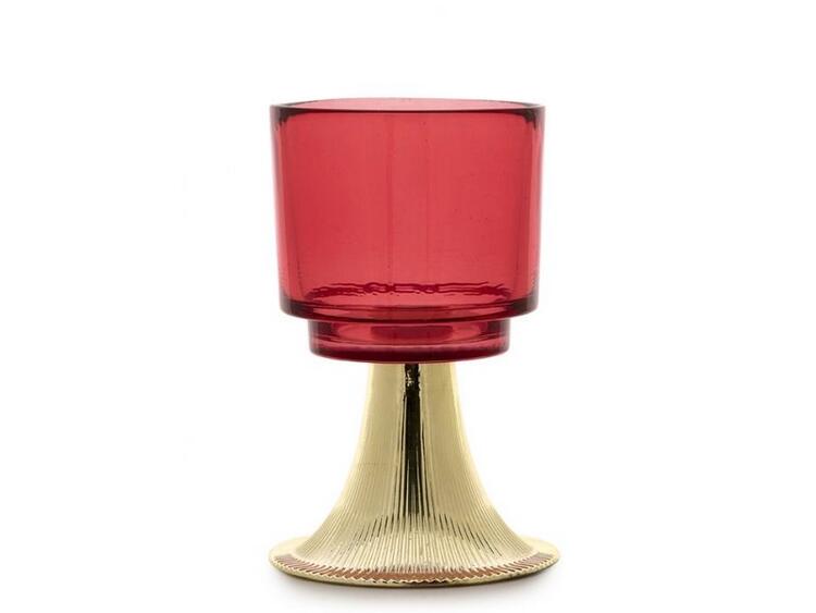 FUJI PORTACANDELA ROSSO CM.16 