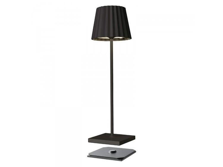 OUTDOOR TABLE LAMP TROLL BLACK 
