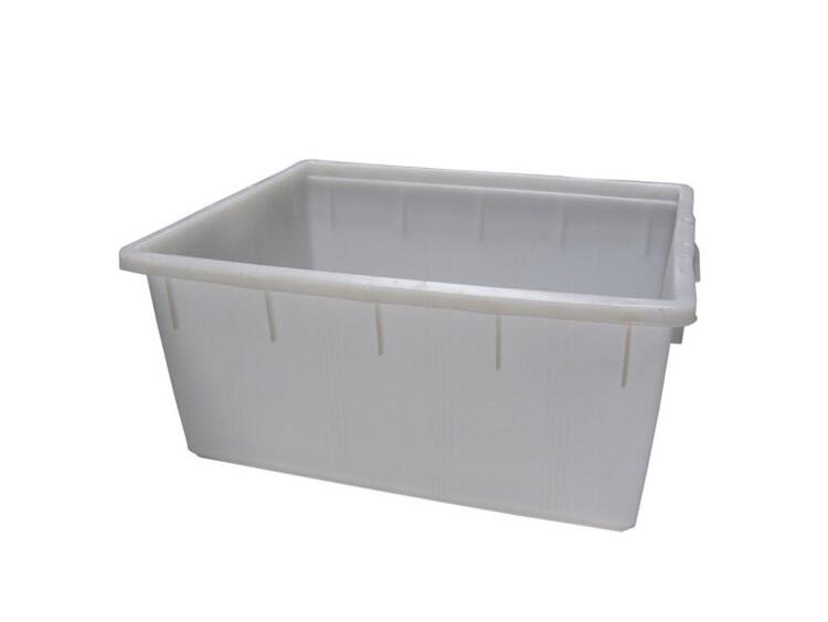 CASSA PLASTICA RETTANGOLARE BIANCA LT.160 