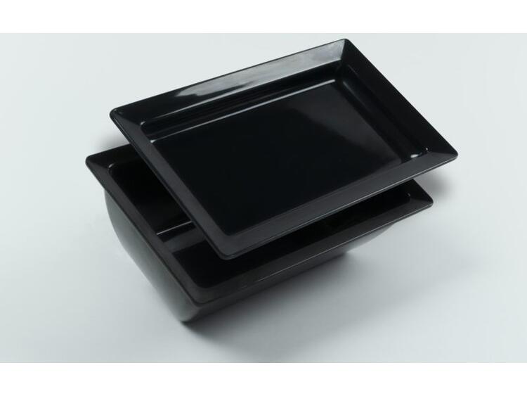 BRESCIA VASCHETTA MELAMMINA NERA 265X162X90 MM 