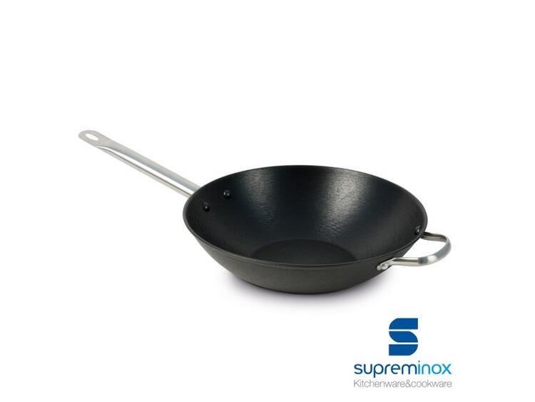 WOK INDUZIONE CM.28 1/MANICO 