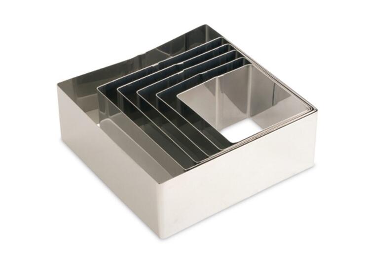 SET PZ.6 ANELLO QUADRATO INOX 