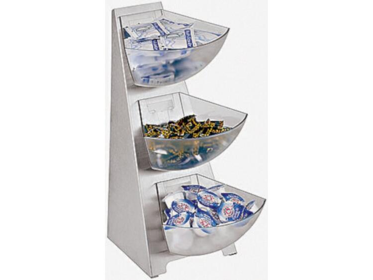 MULTI DISPENSER 3 PIANI INOX 41 