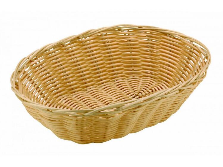 CESTO PANE OVALE CM.18 POLYRATTAN- RATTANGOLARE 