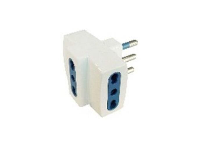 ADATTATORE CON SPINA 3 PRESE 