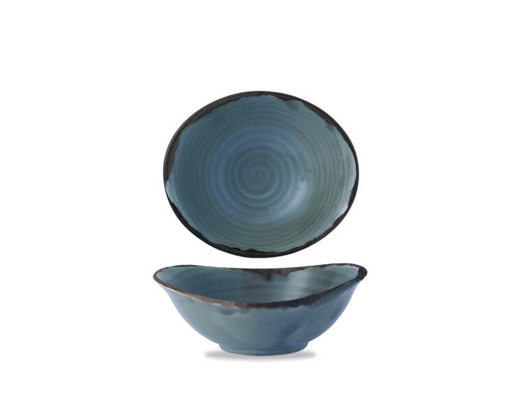 HARVEST BLUE DEEP BOWL 