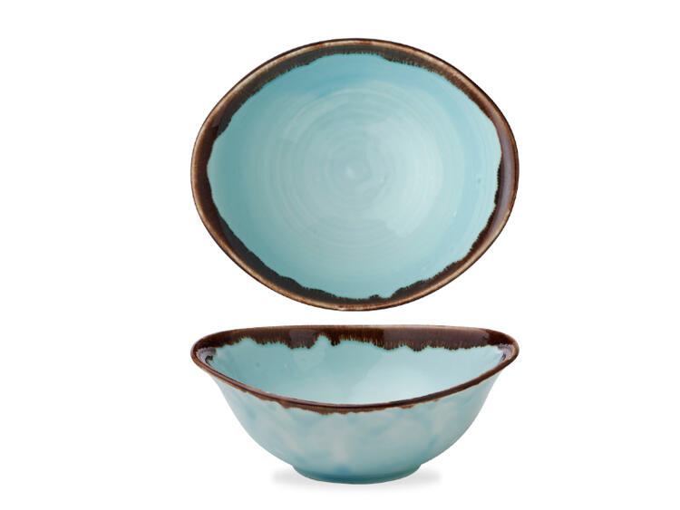HARVEST TURQUOISE DEEP BOWL 