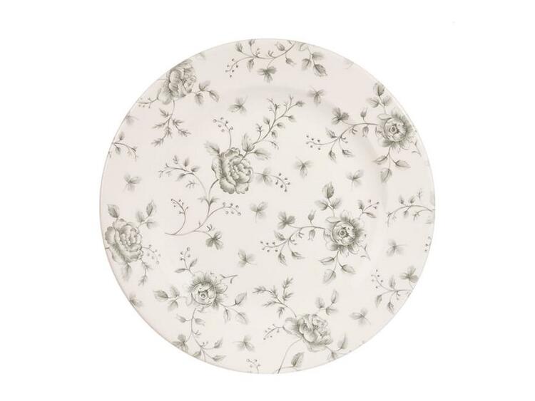 ROSE CHINTZ GREY PIATTO PANE 17 