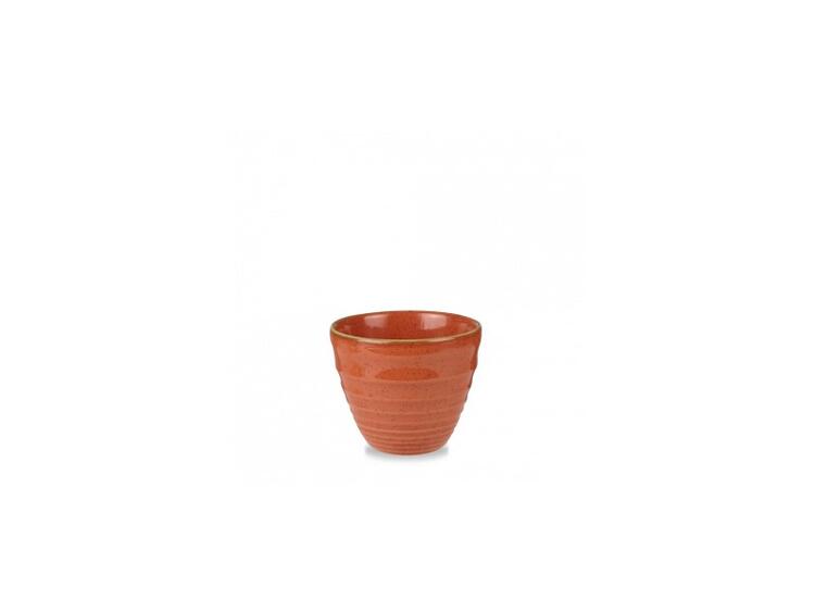 STONECAST ORANGE RIPPLE CHIP MUG 