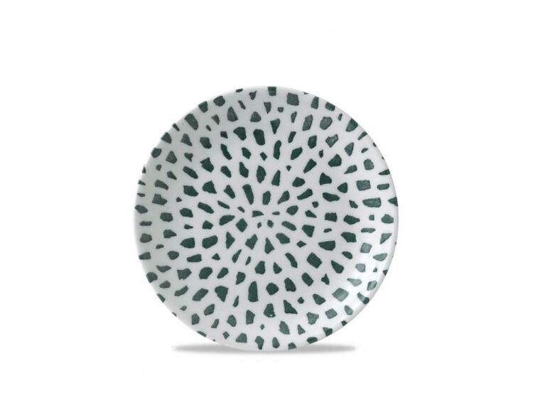 TERRAZZO GREEN COUPE PLATE 