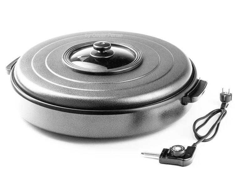 PADELLA DA PARTY IN ALLUMINIO ANTIADERENTE 230V 1600W 620XH170 MM 