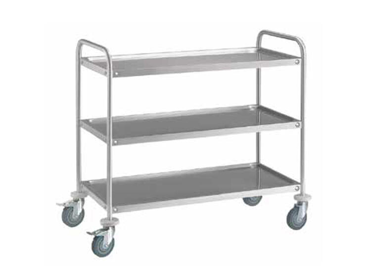 CARRELLO 3 PIANI INOX STAMPATO 