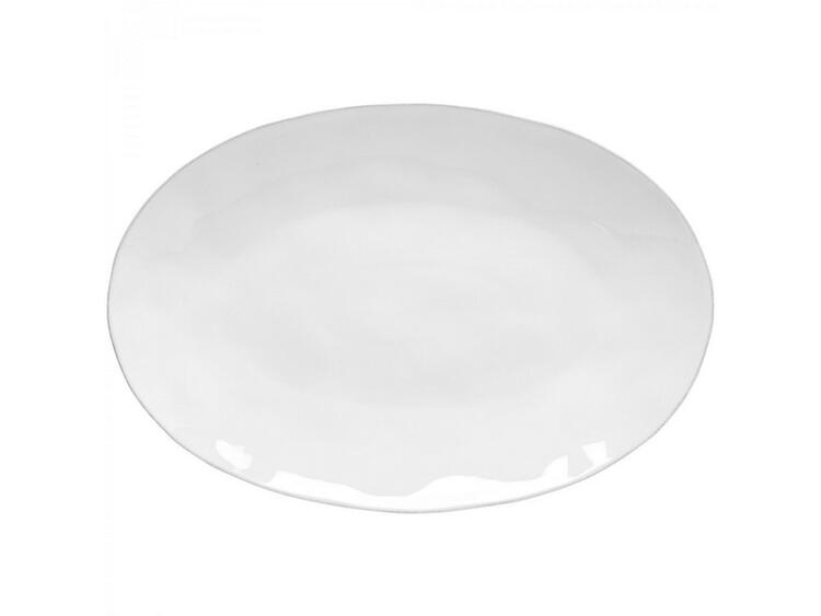 OVAL PLATTER CM.45 LIVIA WHITE 