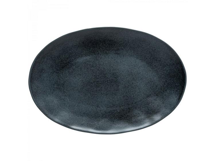 OVAL PLATTER 33 LIVIA MATTE BLACK 