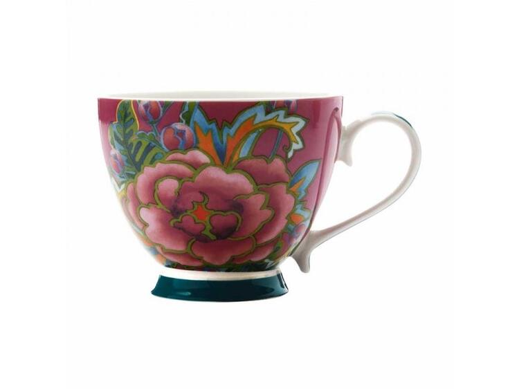 HANOI MUG 400 FLOWER ROSE PURPLE 