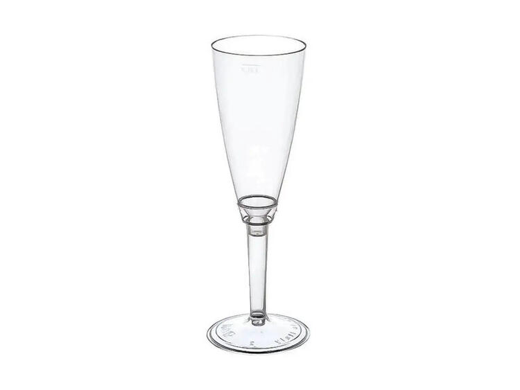 GOLD PLAST FLUTE GAMBO COMPONIBILE TRASPARENTE PS 12 CL PEZZI 10 