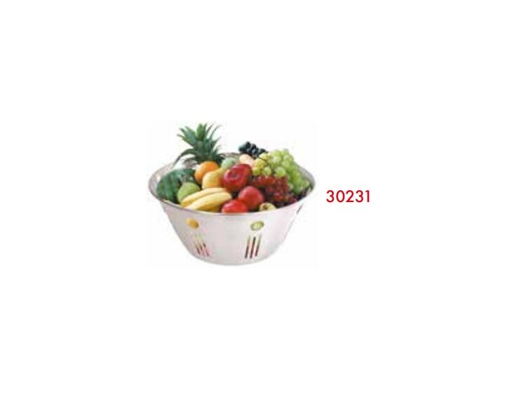 CESTINO FRUTTA CM.24 INOX LUCIDO 