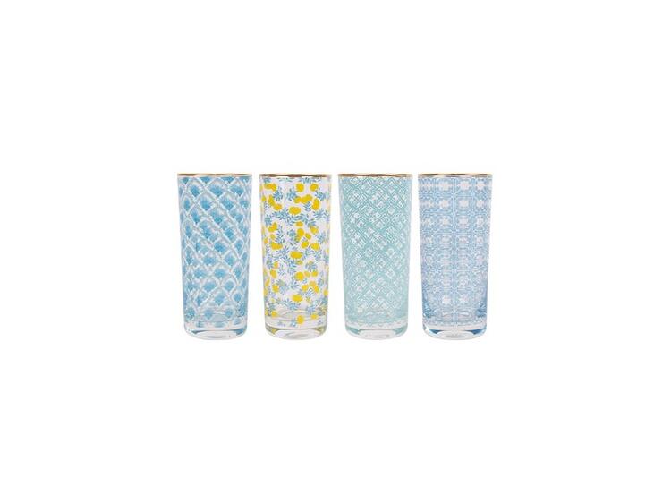 POSITANO ASSORTED HIGHBALL TUMBLER 