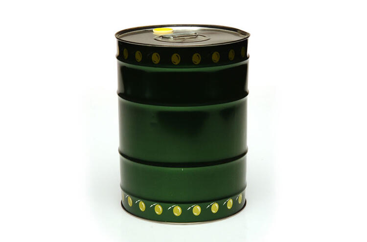 LATTINA IN LAMIERA CILINDRICA BANDA STAGNATA 25 L 28,8X44 CM TAPPO 42 DIN 
