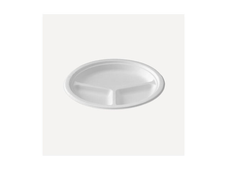 PIATTO TRISCOMPARTO CM.26 PZ.50 POL 