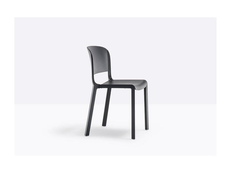 SEDIA DOME POLIPROPILENE GRIGIO ANT 