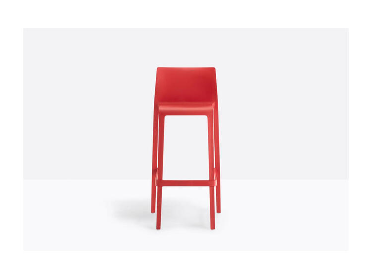 SGABELLO VOLT H.765 MM POLIPR.ROSSO 