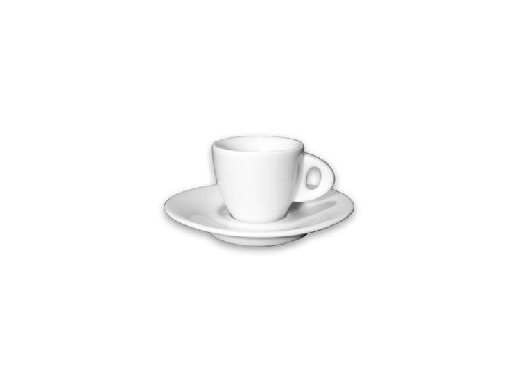 TAZZA CAFFÈ CORTO CON PIATTO GALILEO BIANCO 