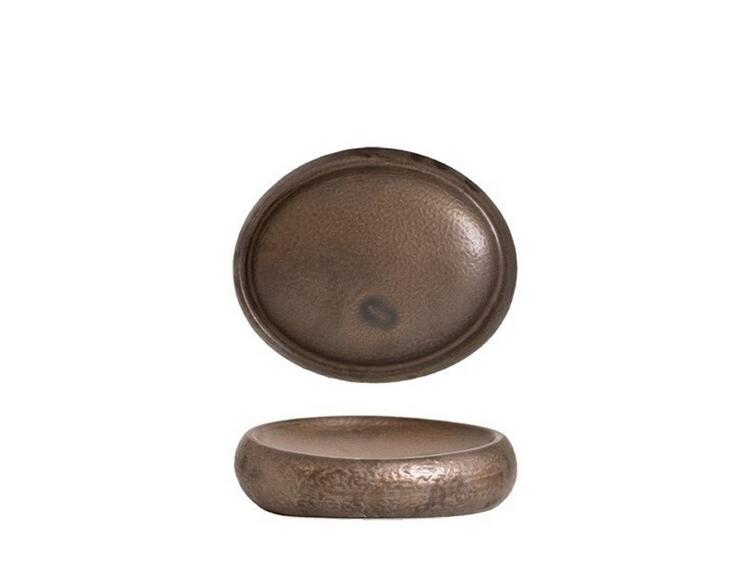 PIATTO OVALE SUSHI PLUME GORD.23X20 