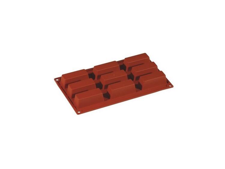 MULTIPORZIONE 9 IMPRONTE CAKE SILICONE ROSSO M 