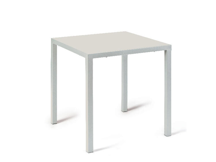 TAVOLO QUATRIS 70X70 BIANCO PERLA 