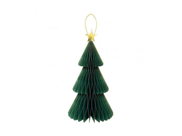 DECORO CARTA ALBERO VERDE 40 C/STEL 