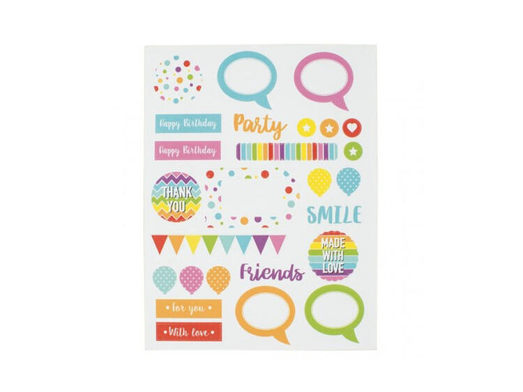 BS.  2 FOGLI ADESIVI FORME COL.ASS 