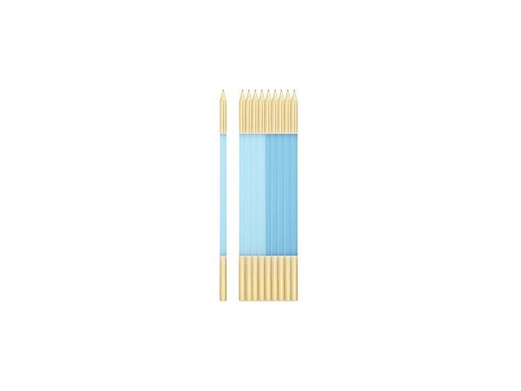 CANDELE PZ. 10 C/SOST.TURCHESE ORO 