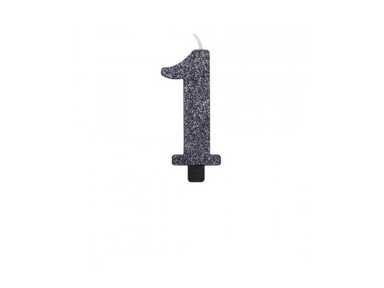 CANDELINA BIO NERO GLITTER N.1 9,5 