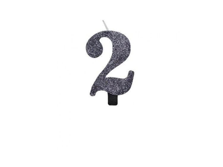 CANDELINA BIO NERO GLITTER N.2 9,5 
