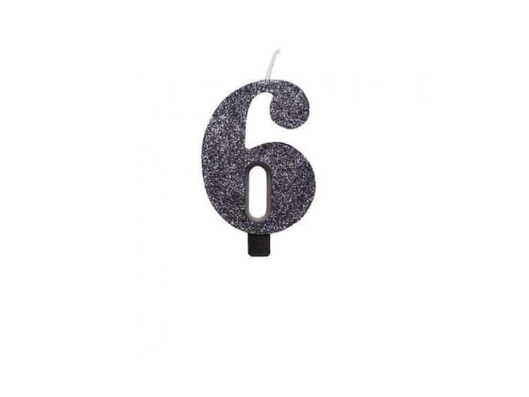 CANDELINA BIO NERO GLITTER N.6 9,5 
