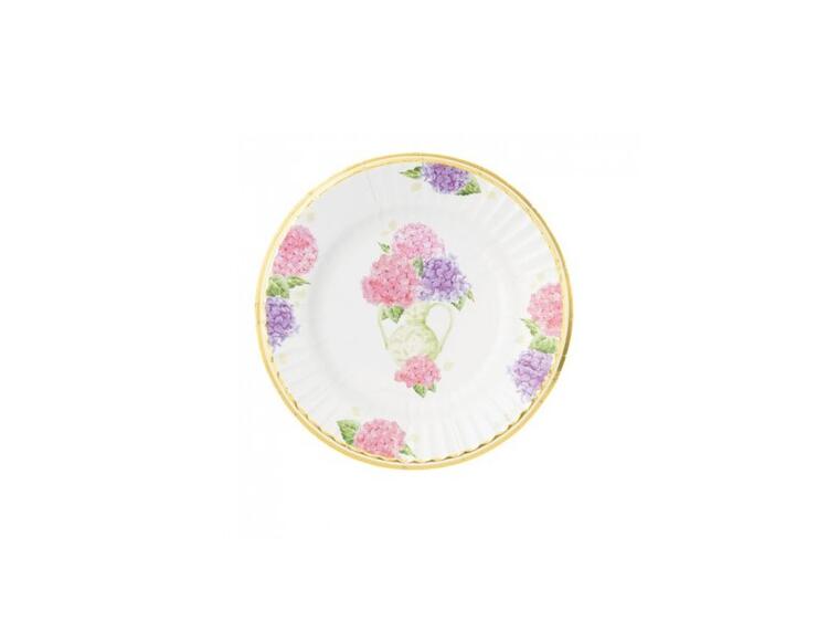 PIATTI PZ. 8 CM.21 ORTENSIE 