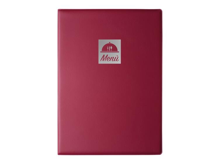 PORTA MENÙ IN TAM MAXI COLORE BORDEAUX  