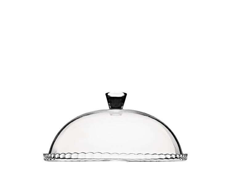 PATISSERIE PIATTO SERVIZIO CON CAMPANA VETRO PEZZI 1 