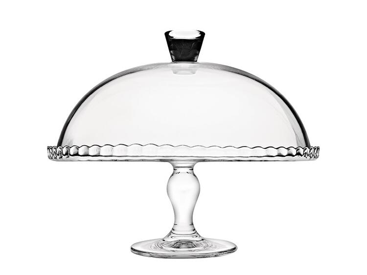 PATISSERIE ALZATA PORTADOLCE CON CAMPANA VETRO CM 32 PEZZI 1 