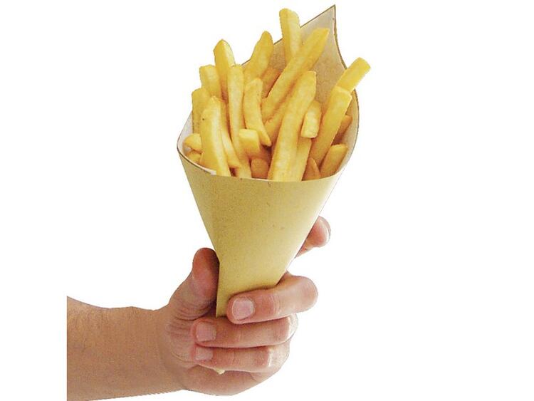 CORNETTI PER CUOPPO PRONTI ALL' USO IN CARTA ACCOPPIATA A SECCO PER FRITTURE 17,5 CM. X 25 CM. IN CONFEZIONE DA 100 PEZZI 