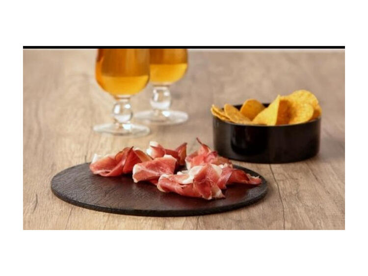 TAGLIERE LEGNO TONDO D.50 NERO 