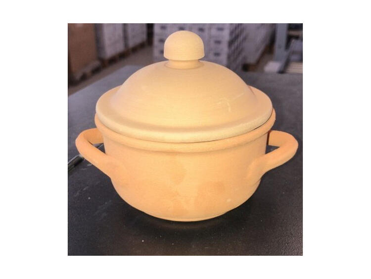 ZUCCHERIERA CM.10 C/COPERCHIO GREZZ 