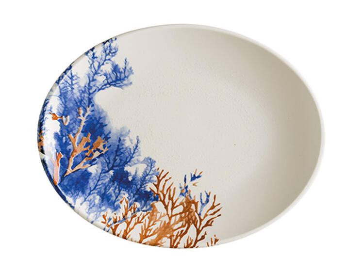 AQUELIS 2 MOOVE PIATTO OVALE PORCELLANA CM 31 X 24 